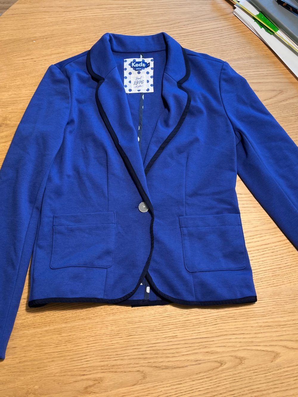 Keds Royal Blue Knit Jacket